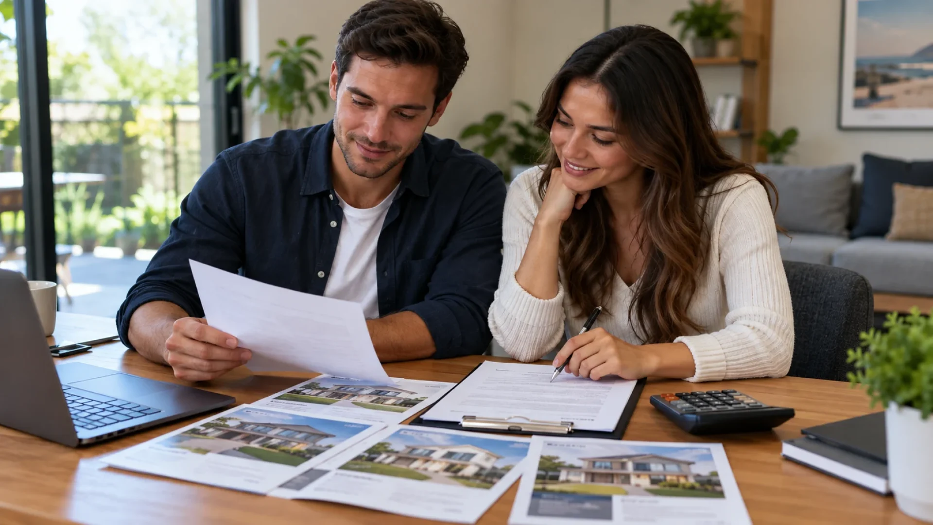 First home buyers reviewing extra costs beyond the deposit for a Parramatta apartment purchase.